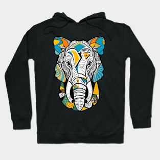 Portrait of Elephant Hoodie